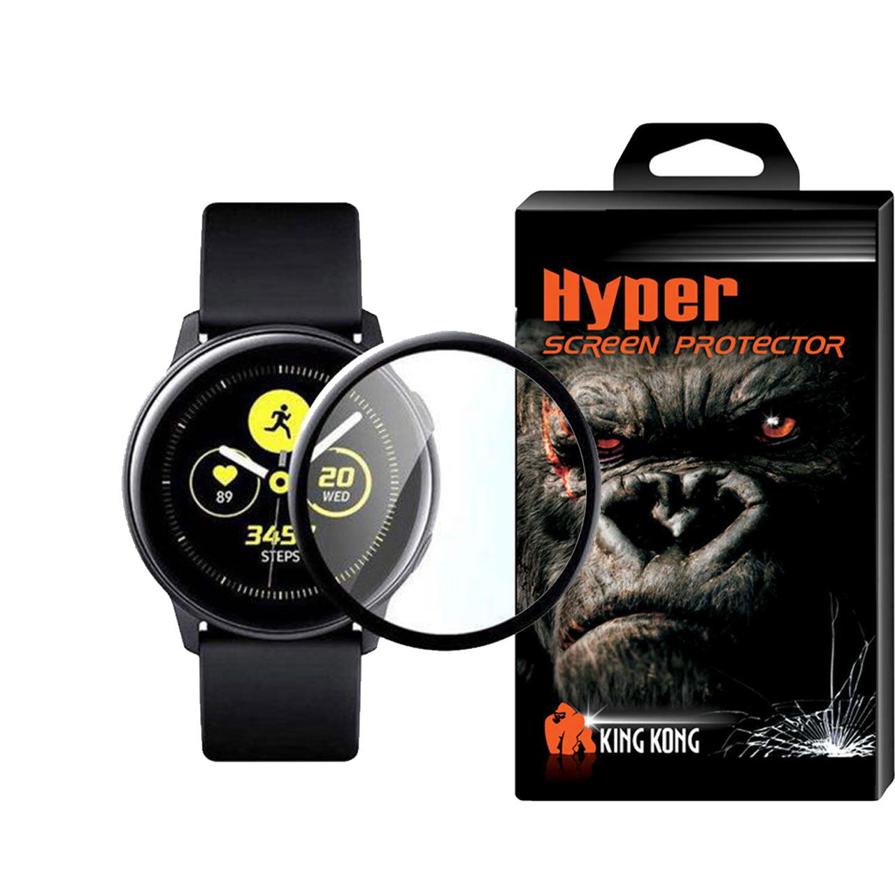 محافظ صفحه نمایش کینگ کونگ مدل GWATCH مناسب برای ساعت هوشمند سامسونگ Galaxy Watch Active 2 40 mm
