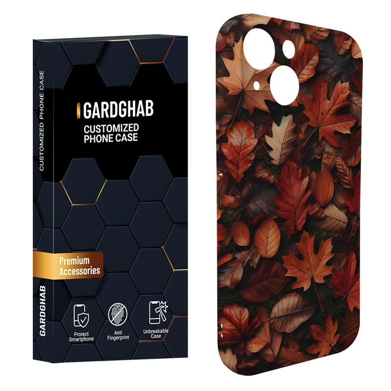 کاور گاردقاب مدل برگ مناسب برای گوشی موبایل اپل iPhone15 plus