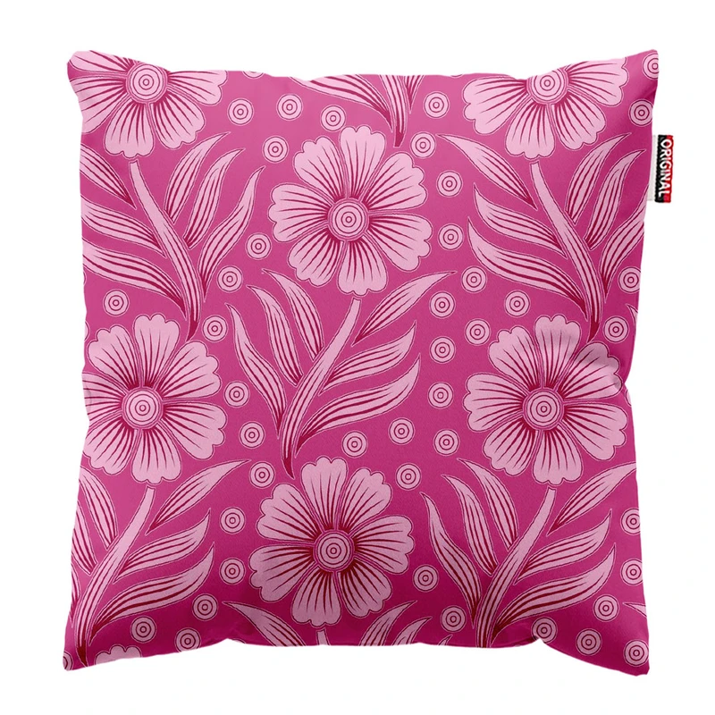 کوسن پاد آفرین طرح گل کد 2588 سایز 30*30 سانتی متر