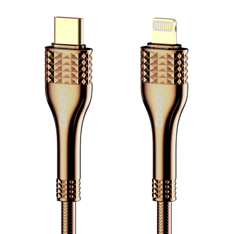 کابل تبدیل USB-C به لایتنینگ الدینیو مدل LC652i طول 2 متر