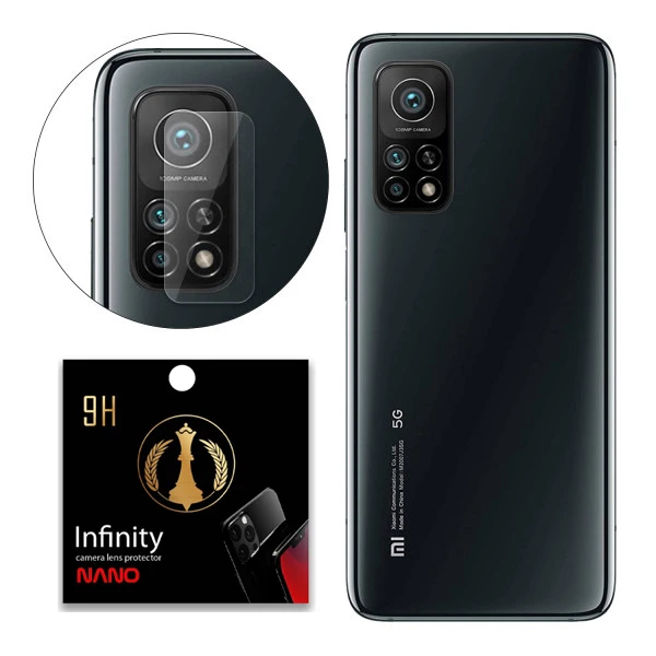  محافظ لنز دوربین اینفینیتی نانو مدل MP028 مناسب برای گوشی موبایل شیائومی MI 10T Pro بسته ده عددی
