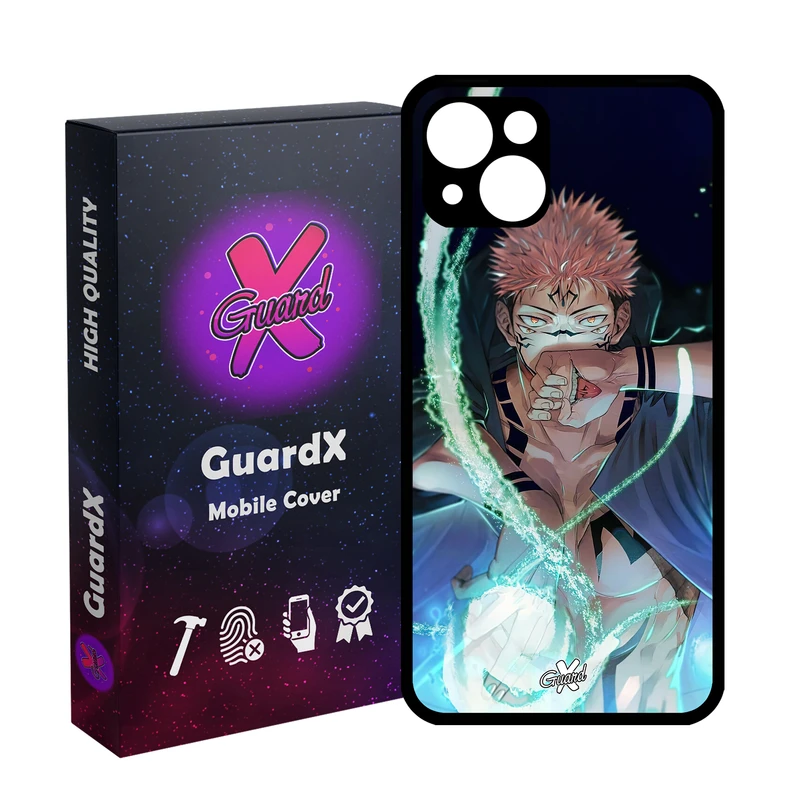 کاور گارد ایکس طرح Sukuna Anime مدل Glass10571 مناسب برای گوشی موبایل اپل iPhone 13