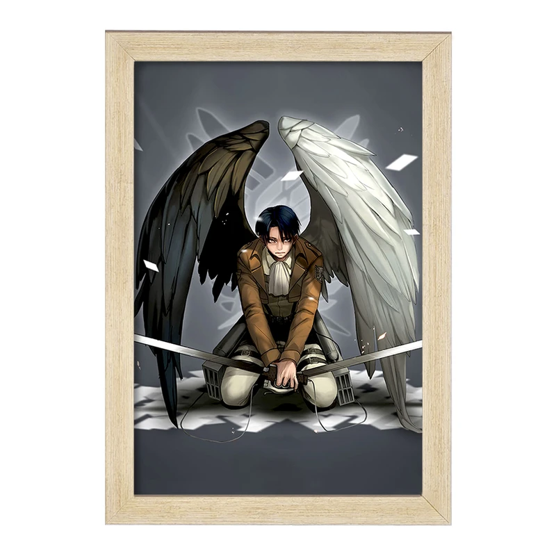 تابلو خندالو مدل لیوای انیمه اتک آن تایتان Attack on Titan  کد 18556