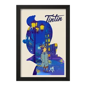 تابلو خندالو مدل تن تن (Tintin) کد F10337