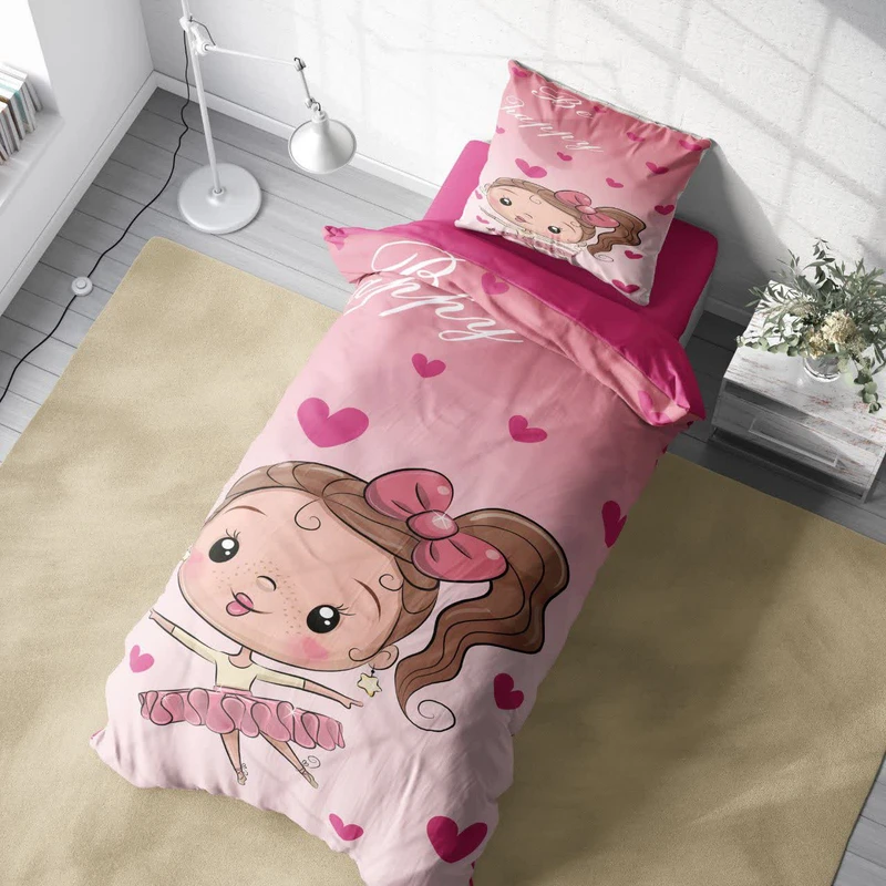 سرویس خواب 1 نفره 4 تکه مدل دختر بالرین کد 136