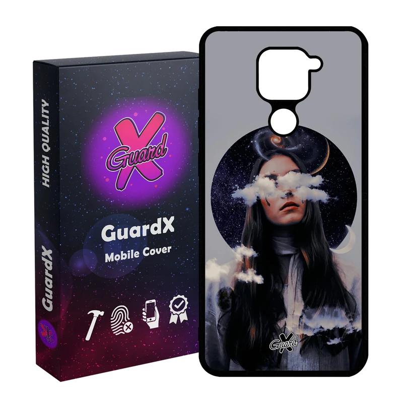 کاور گارد ایکس طرح Girl مدل Glass10011 مناسب برای گوشی موبایل شیائومی Redmi Note 9