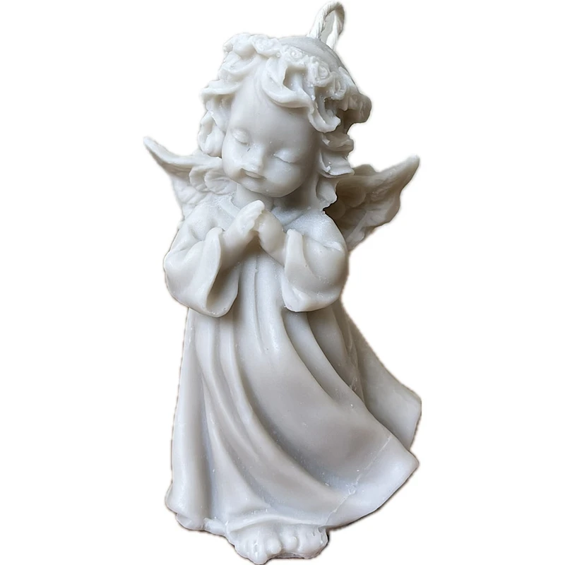 شمع دست‌ساز بدون‌بو مدل فرشته زمان اتمام 3 ساعت