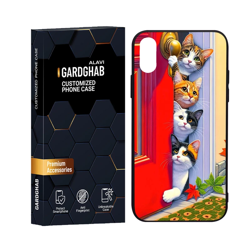 کاور گارد قاب علوی مدل دورژله ای فانتزی مناسب برای گوشی موبایل اپل iPhone X/XS