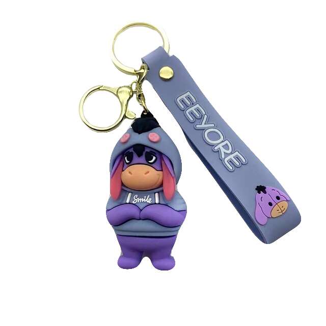 جاکلیدی دخترانه مدل سیلیکونی طرح الاغ مهربون