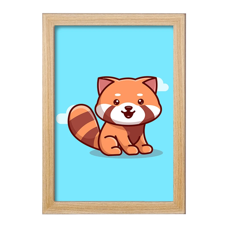 تابلو خندالو مدل  حیوانات بامزه راکون کد 25429