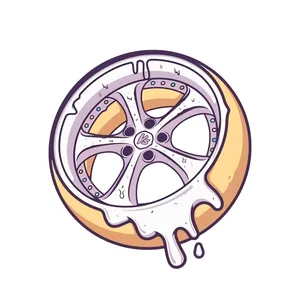  برچسب بدنه موتور سیکلت طرح رینگ دوناتی کد 03