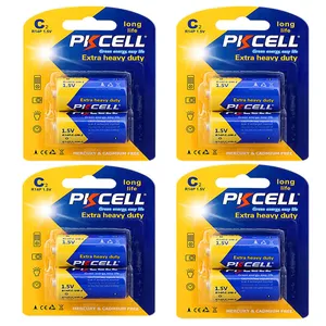 باتری C پی‌کی سل مدل  Extra heavy duty 1.5V C/R14P بسته 8 عددی