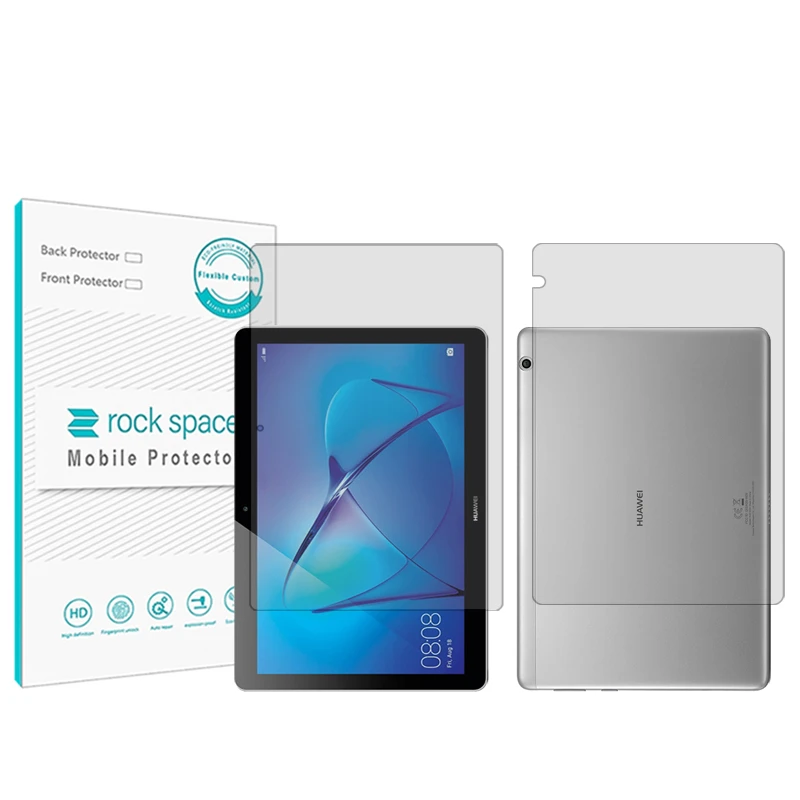محافظ صفحه نمایش شفاف راک اسپیس مدل HyGEL مناسب برای تبلت هوآوی Mediapad T3 10.0 به همراه محافظ پشت گوشی