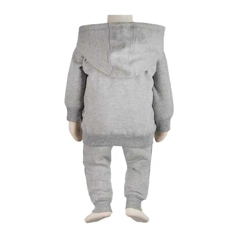 ست سویشرت و شلوار نوزادی آدمک مدل  smile کد 266100 رنگ طوسی