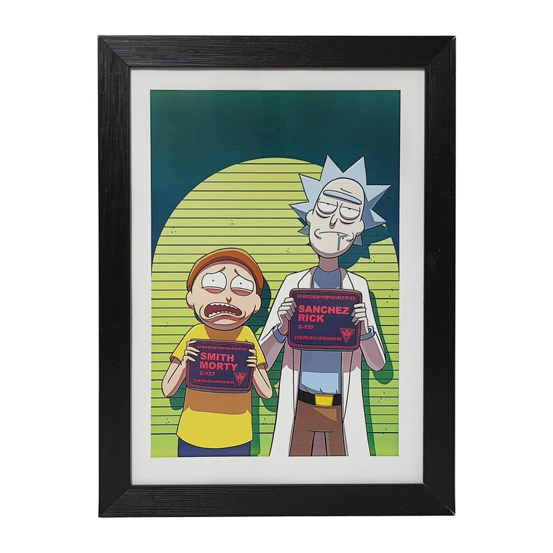 تابلو طرح ریک اند مورتی مدل PrRckMrty1b