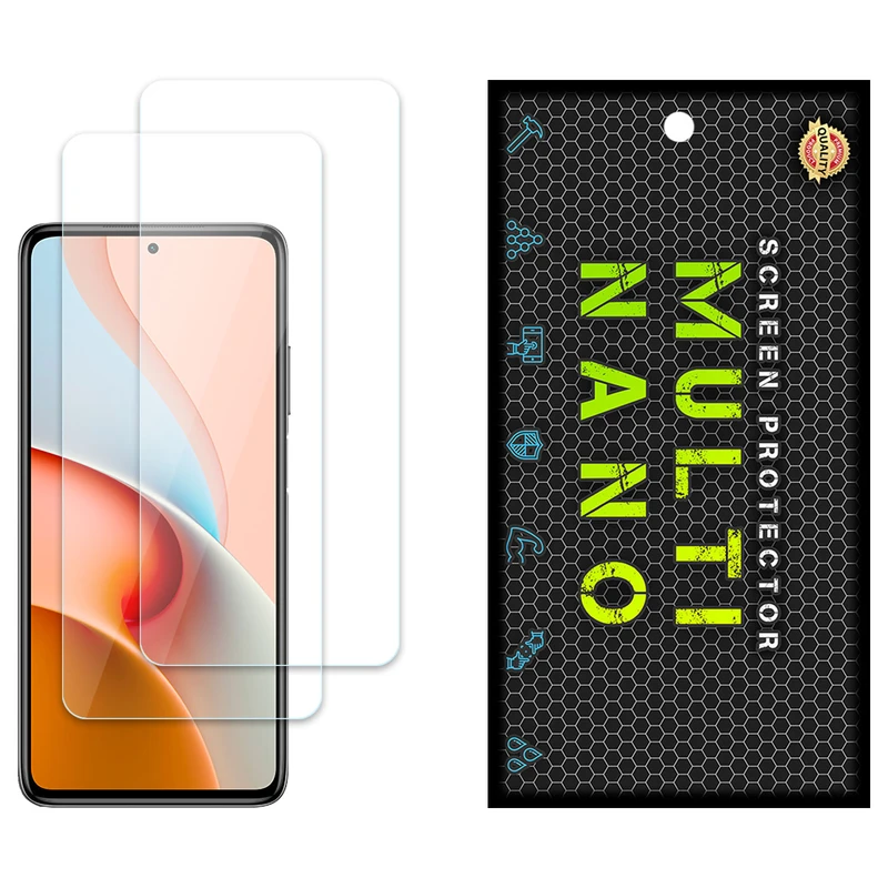 محافظ صفحه نمایش مولتی نانو مدل X-S2N مناسب برای گوشی موبایل شیائومی Redmi Note 9 Pro 5G بسته دو عددی
