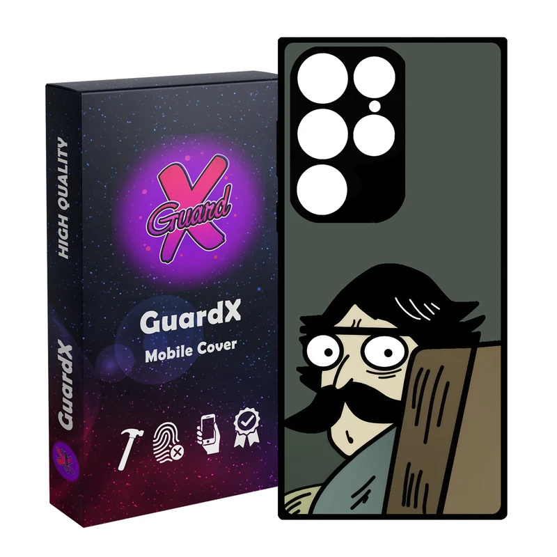 کاور گارد ایکس طرح مرد مدل Glass10672 مناسب برای گوشی موبایل سامسونگ Galaxy S24 Ultra