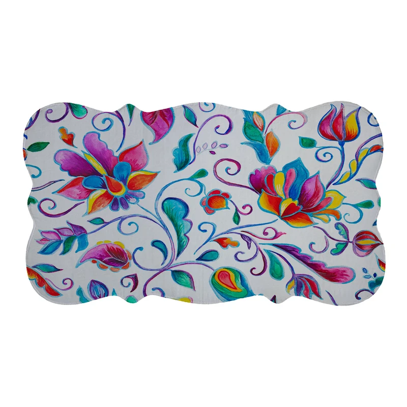 پادری مدل دالبر طرح گل کد 6115 سایز 110×60 سانتی متر