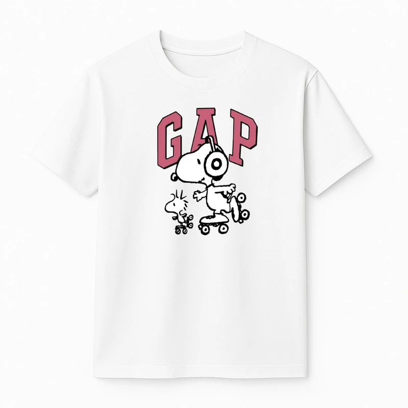 تی‌شرت آستین کوتاه پسرانه مدل اسنوپی اسکیت کد v28 