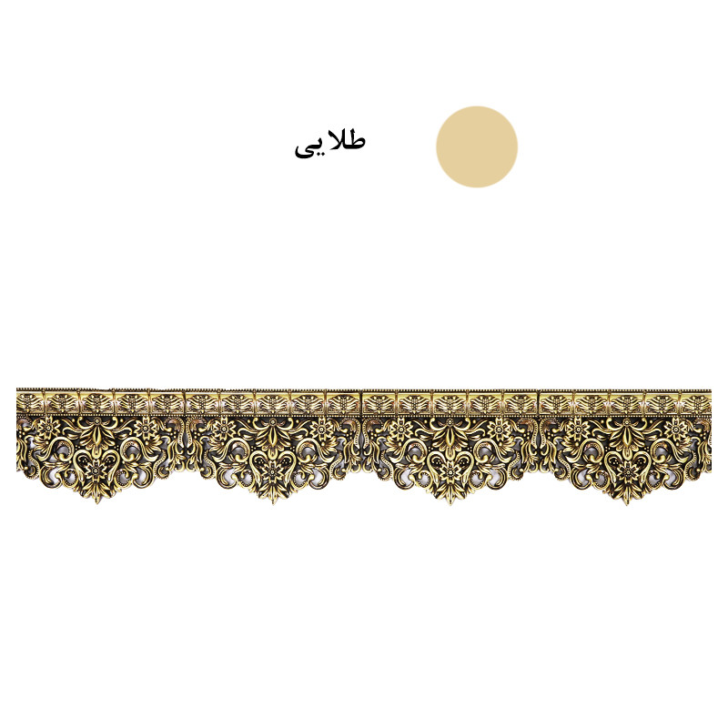 کتیبه پرده مدل نسترن طول 120 سانتی متر