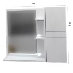 آینه سرویس بهداشتی مدل باکس دار دوخط