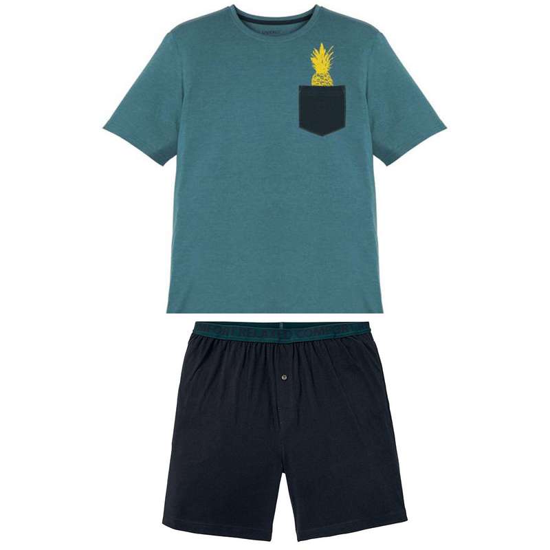 ست تی شرت و شلوارک مردانه لیورجی مدل HN617