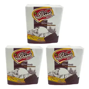 بیسکویت جو کاکائویی با شهد توت ستاک - 190 گرم بسته 3 عددی