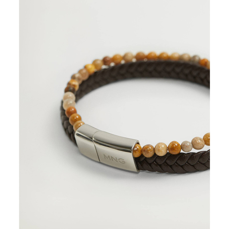 دستبند مردانه مانگو مدل BR514LEA