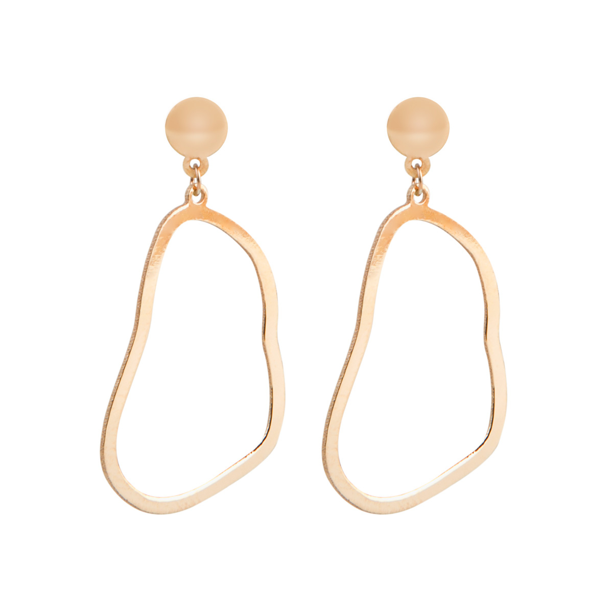 گوشواره طلا 18 عیار زنانه ریسه گالری مدل 3045