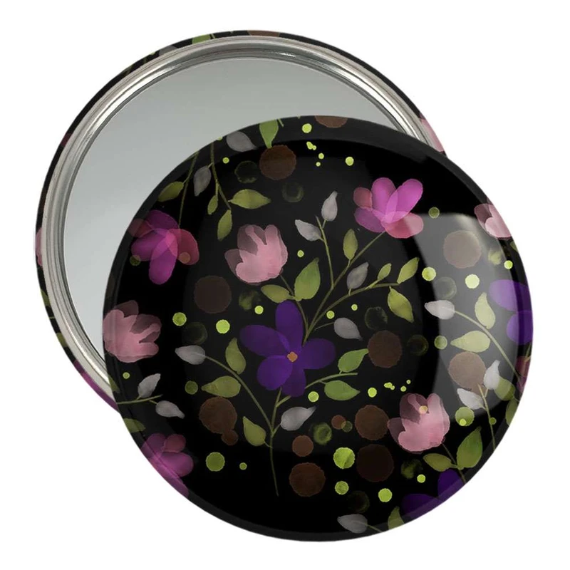 آینه جیبی خندالو مدل گل  کد 5460