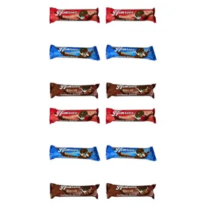 بیسکویت کرم دار نیمروز گرجی 80 گرم بسته 12 عددی