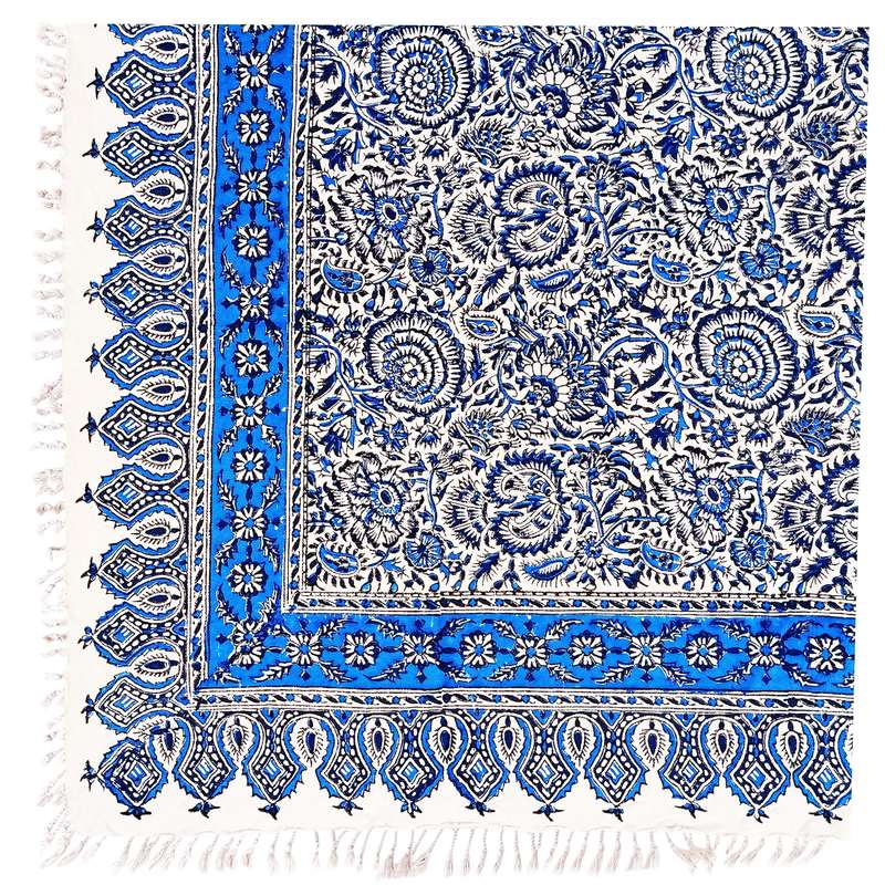 رومیزی قلمکار مدل گل اناری
