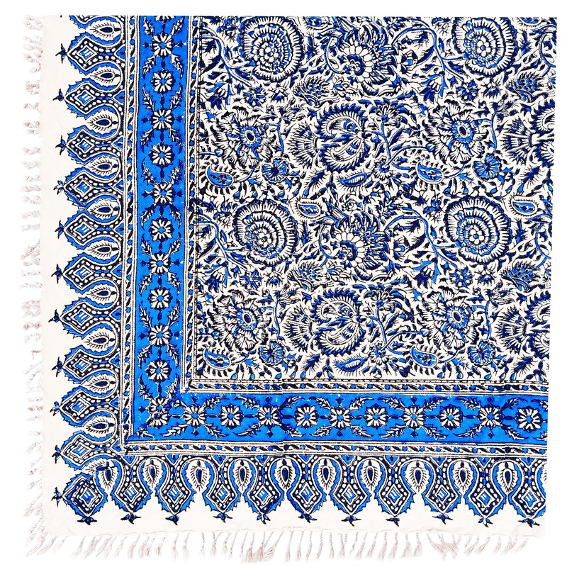 رومیزی قلمکار مدل گل اناری