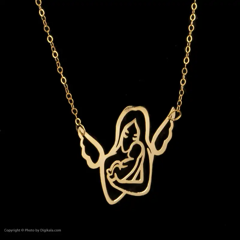 گردنبند طلا 18 عیار زنانه مایا ماهک مدل MM1107 طرح مادر و بچه