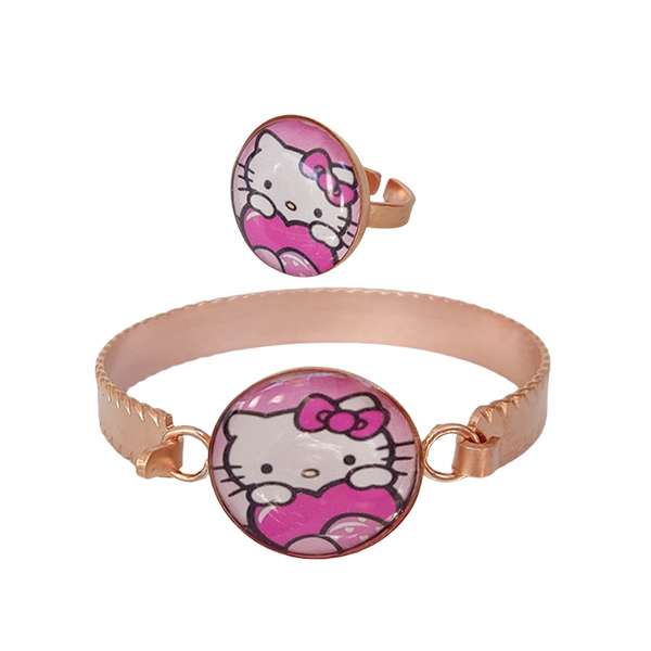 نیم ست دخترانه مدل کیتی کد JW423.4