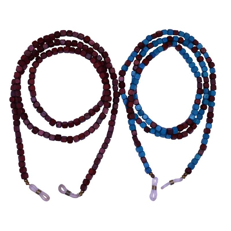 بند عینک مدل مهره چوبی هیپی بسته 2 عددی