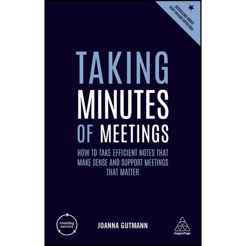 کتاب Taking Minutes of Meetings اثر Joanna Gutmann انتشارات Kogan Page