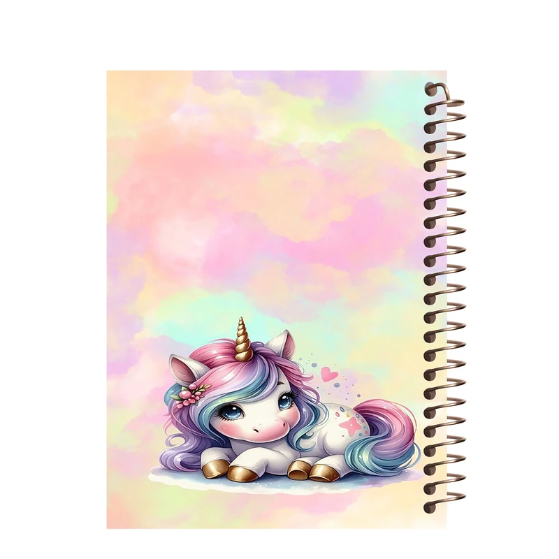 دفتر مشق 100 برگ طرح یونیکورن کد H340