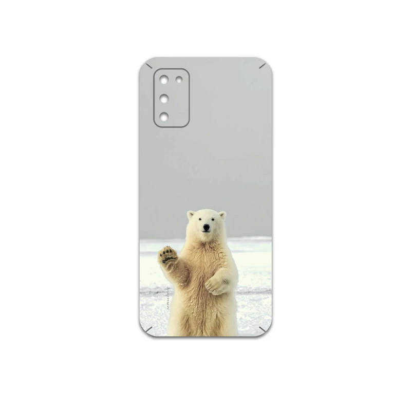 برچسب پوششی ماهوت مدل Polar bear مناسب برای گوشی موبایل سامسونگ Galaxy A02S