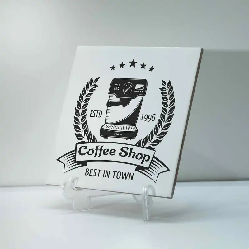 تابلو کاشی ژالینو مدل کافی شاپ کد 001