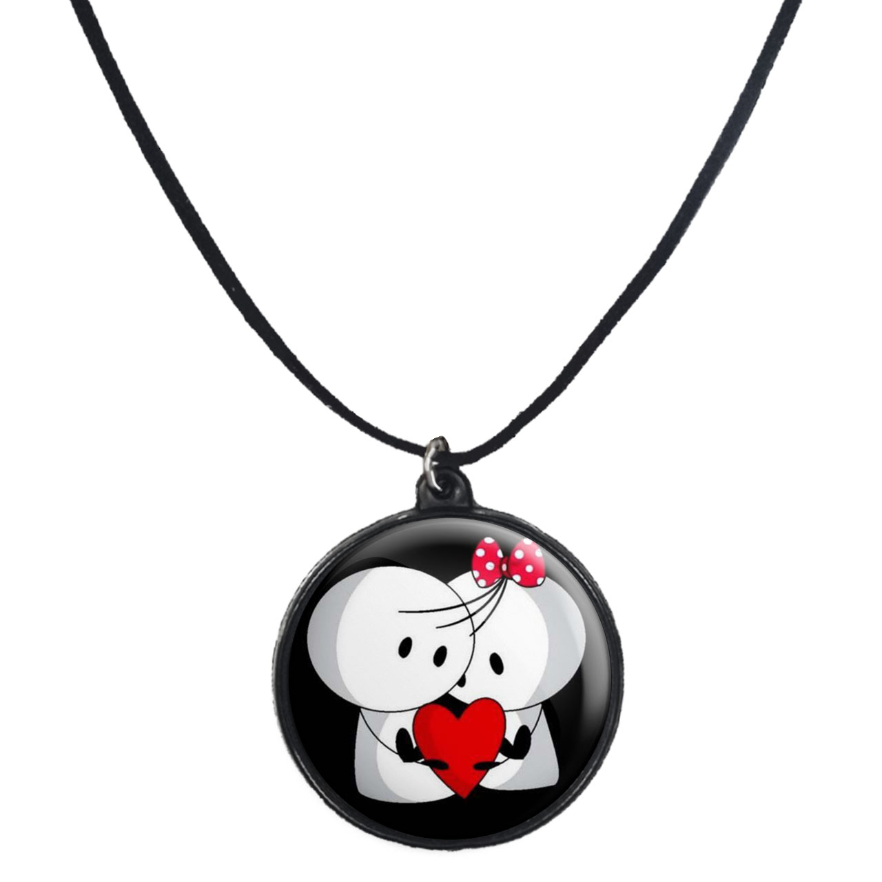 گردنبند پرمانه طرح عاشقانه کد pmb.1240 مدل دو طرفه