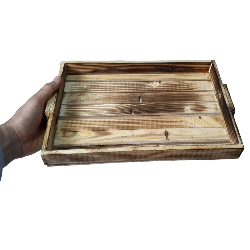 سینی مدل چوبی بسته 2عددی