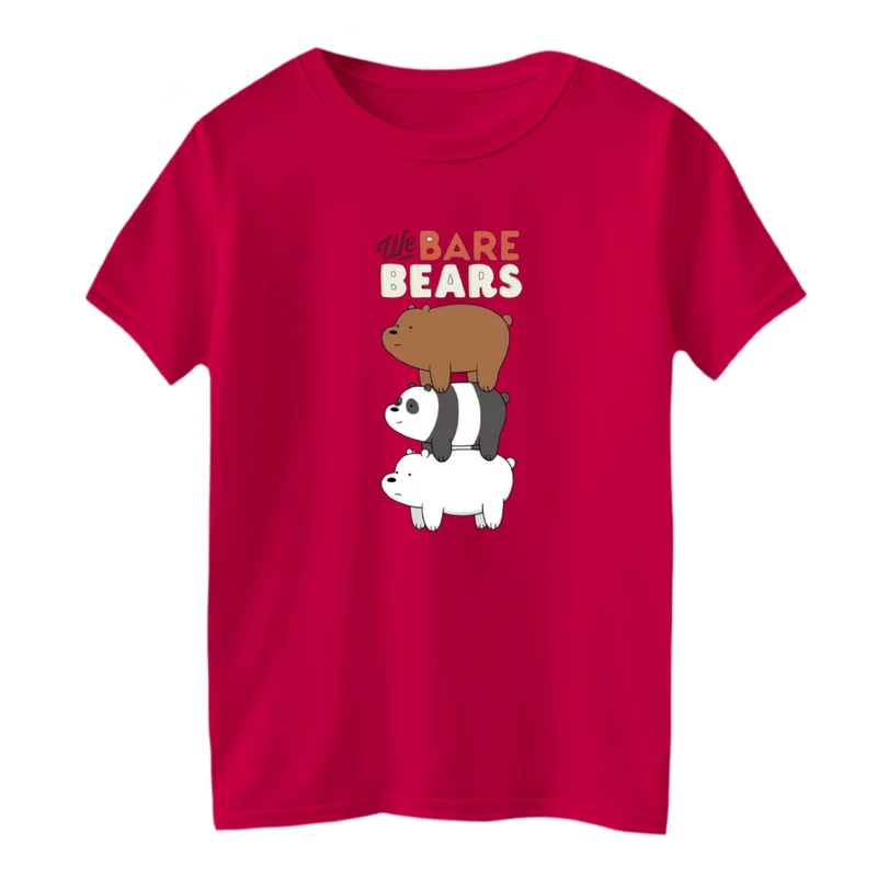 تی شرت آستین کوتاه بچگانه مدل سه خرس کد 004