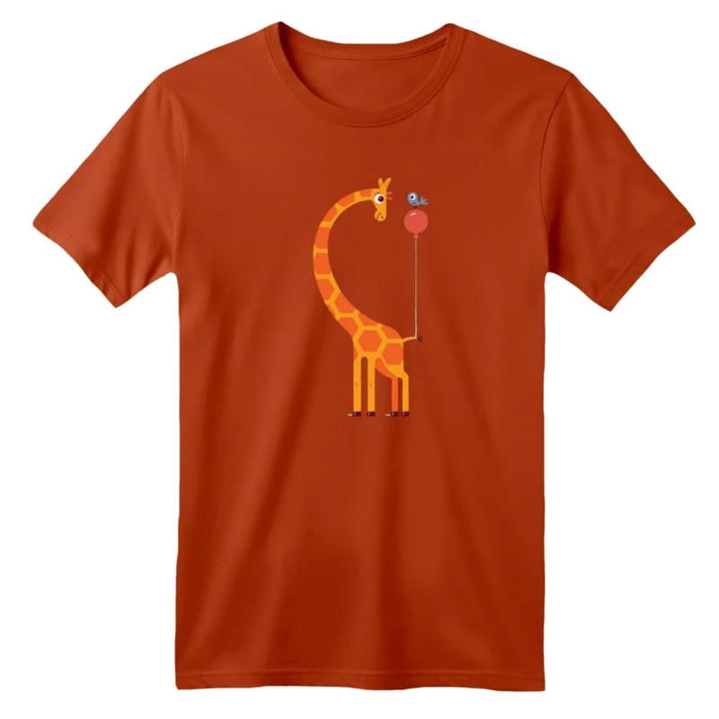 تی شرت آستین کوتاه بچگانه مدل زرافه کد ۲