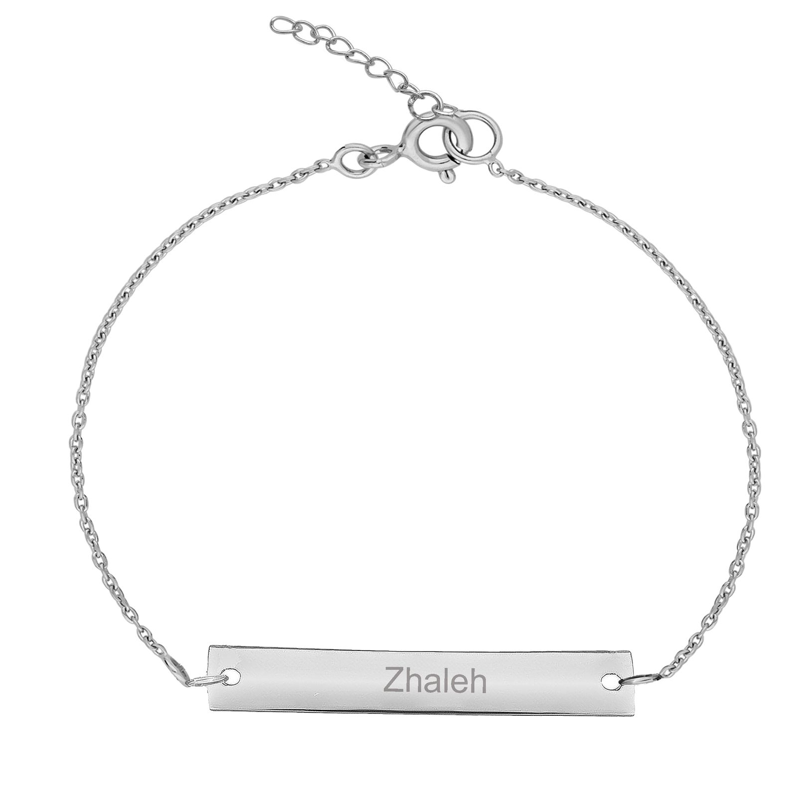 دستبند نقره زنانه ترمه ۱ مدل ژاله کد DN 1099 -  - 1