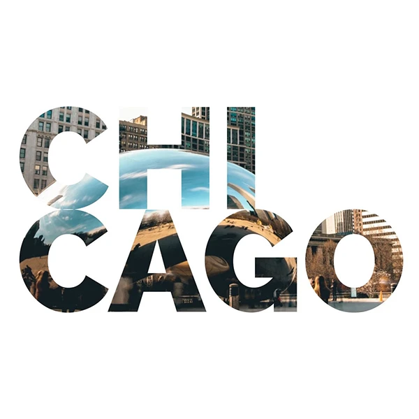   استیکر پارچه و لباس پاد آفرین طرح شیکاگو کد 3974