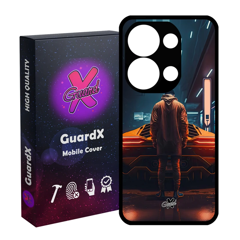 کاور گارد ایکس طرح لامبورگینی مناسب برای گوشی موبایل شیائومی Redmi Note 13 Pro 4G / Poco M6 Pro 4G