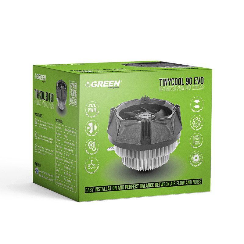 سیستم خنک کننده بادی گرین مدل TINYCOOL 90 EVO