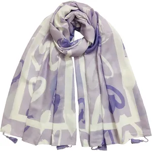 شال زنانه طرح قلب مدل A53 کد 0360