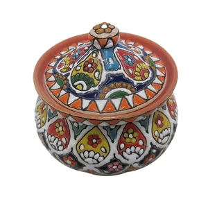 قندان میناکاری سفالی کد 00007